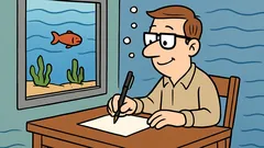 Joke: My pen can write underwater, but then—