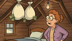 Joke: A stingy old lawyer, terminally ill...