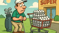 Joke: Golf balls are like eggs, both white